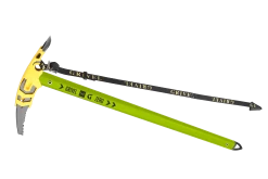 Grivel G Zero -Alpinismo in Italia PHL PIG0S ice axe GZERO with cover mounted green
