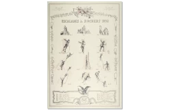 Grivel Lithographic Print: Escalades De Rocher 1892