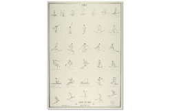 Grivel Lithographic Print: How To Ski And How Not To